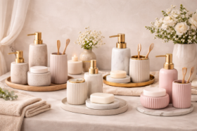 Κομψά σετ αξεσουάρ μπάνιου